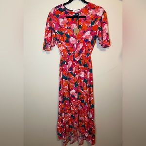 Anthropologie Abel The Label Flowy High Low Floral Dress